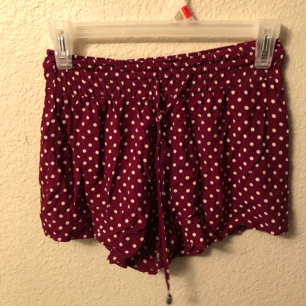 Red Polka dot shorts